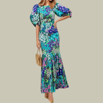 Vuryn | Women's Chic Floral Maxi Dress