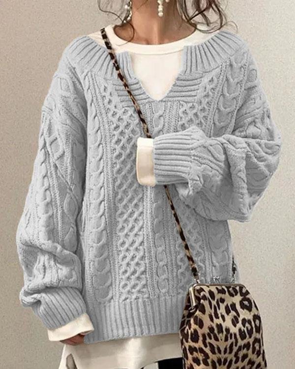 Vynora Oversize Pull Femme Hiver